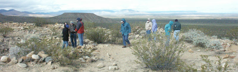 Project Director Anna Neuzil Surveys a Large Site In the Safford Valley