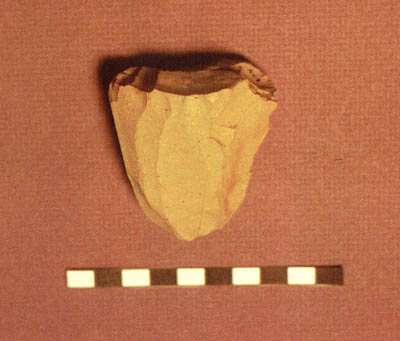 Stone tool from El Bajío. Photograph by John Carpenter.