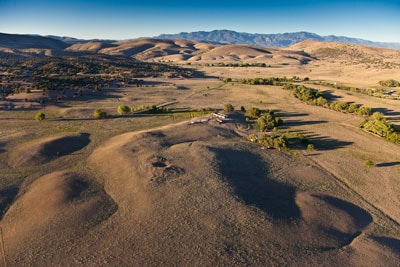 Aerial view of the Fornholt site, Mule Creek, New Mexico