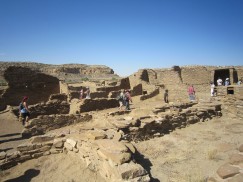 The crew at Pueblo Bonito Archaeology Southwest’s Paul Reed leads a tour of Pueblo Bonito. Click to enlarge.