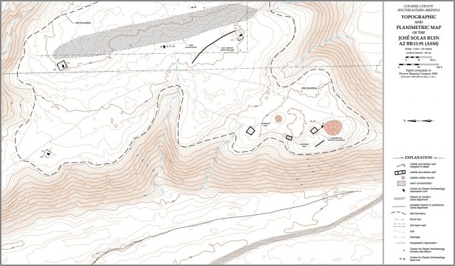 Map of José Solas Ruin