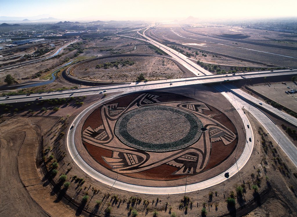 Highway Interchange with Channelized River