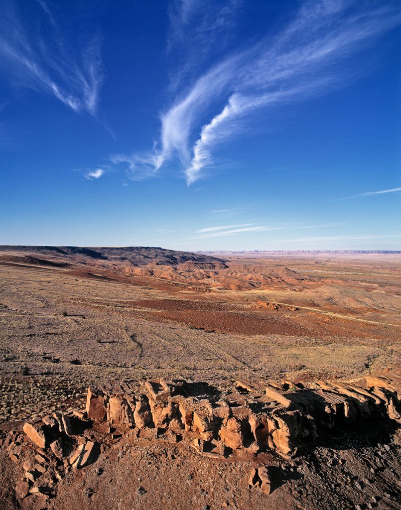 Pueblo Ruins on Small Mesa