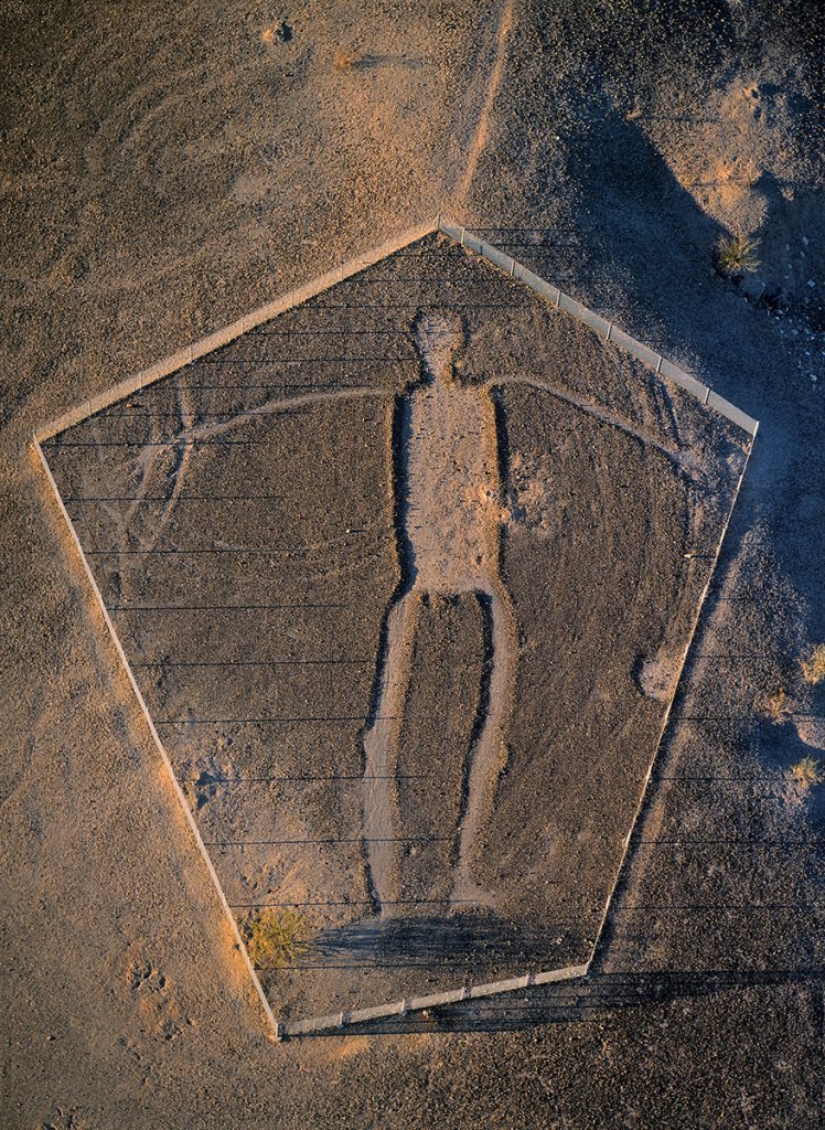 Human Figure Geoglyph with Fence