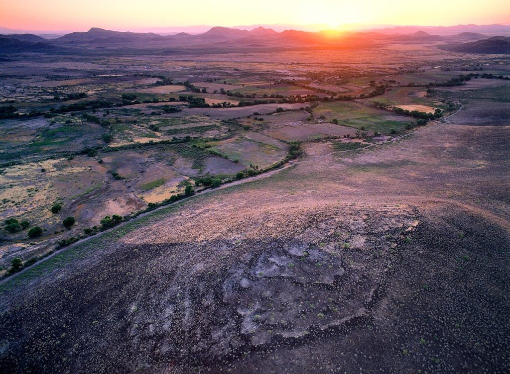 Stone Terraces on Cerro at Sunset