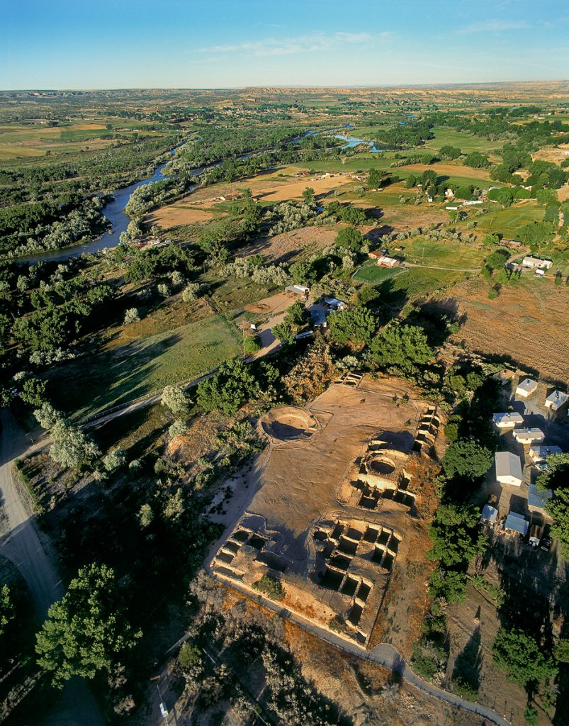 Excavated Pueblo by River