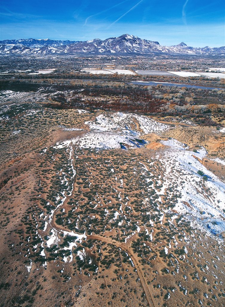 Site of Pueblo across River from City