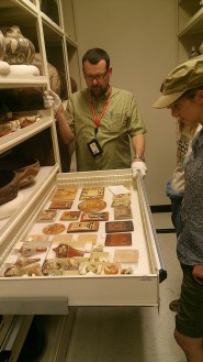 ASM’s incoming director, Patrick Lyons, gives the Preservation Archaeology Field School a tour of the Arizona State Museum’s Pottery Vault. Photo: Andy Laurenzi