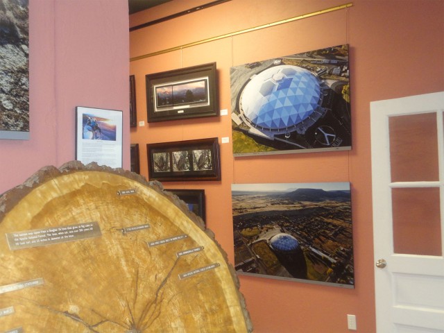 Tree rings and prints of Adriel’s view of the Round Valley’s iconic Ensphere.