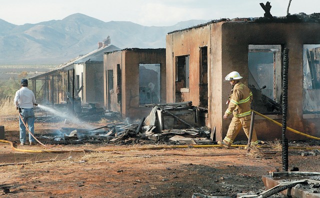 Fire investigators determined that arson caused a fire at Camp Naco on May 21, 2006. Click to enlarge.