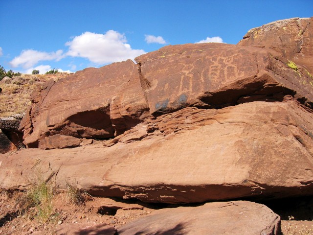 One small part of an amazing large rock art site near Concho, Arizona.