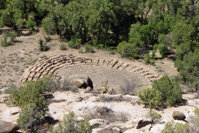 A view of Tyuonyi Ruins from above.