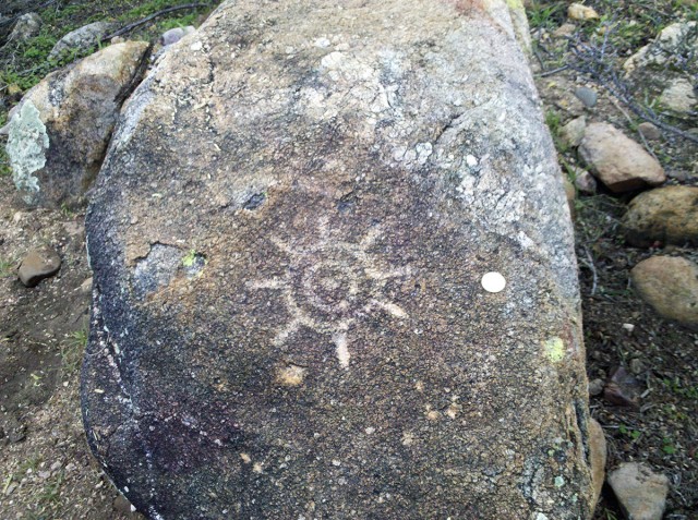 A brief visit confirmed that one of the few petroglyphs in Catalina State Park was still in good condition.