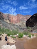 Walking along the Colorado River