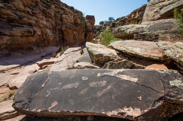 Palavayu-style Footprint Petroglyphs