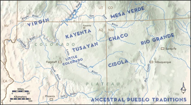 Ancestral Pueblo Traditions Map