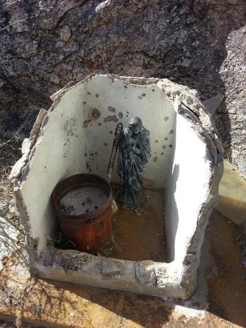 Religious Statue in a Basin