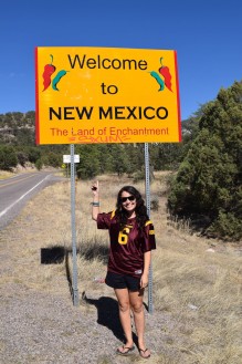 Hannah’s arrival in New Mexico. Click to enlarge.