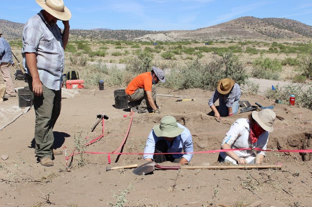 Current excavations at the Dinwiddie site