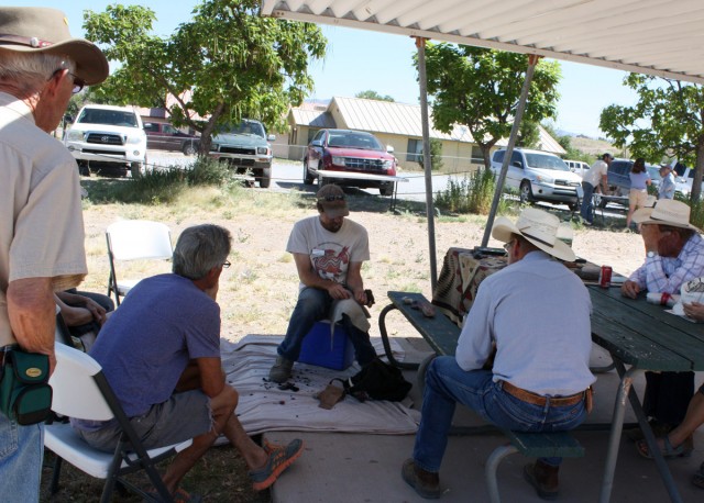 Flintknapping demonstration