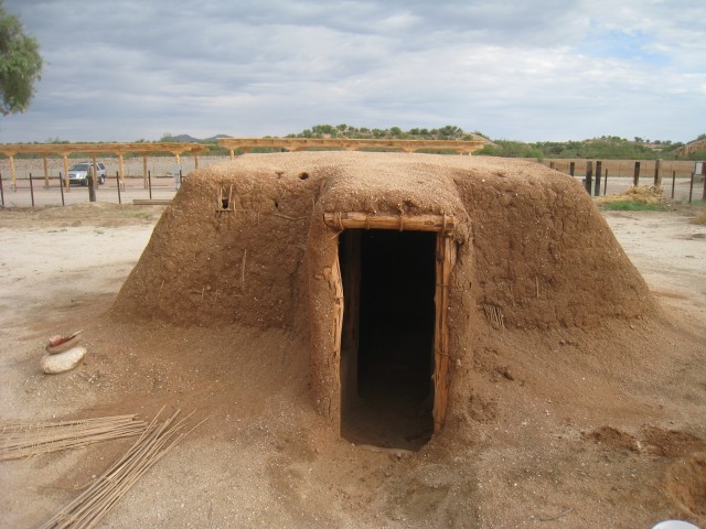 I took this photo in late July 2014. You can see damage from the first monsoon rains this summer.