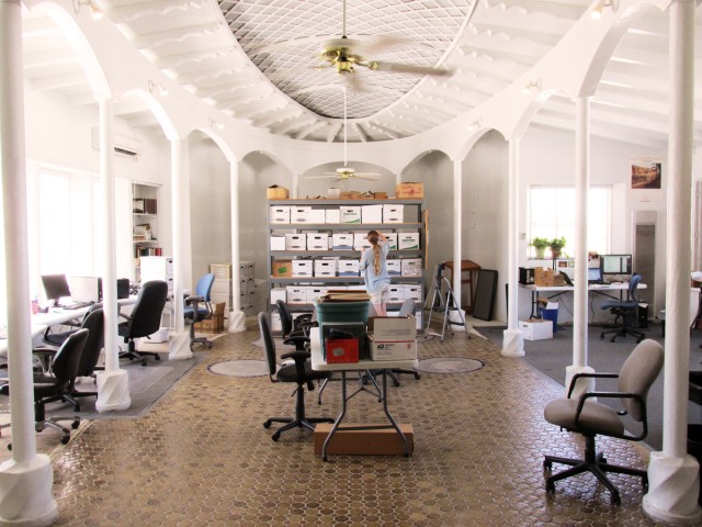 Our new lab space has room for collections, Katherine Dungan’s sherd study area, and Allen Denoyer’s ever-changing arsenal of replica tools for hands-on programs.