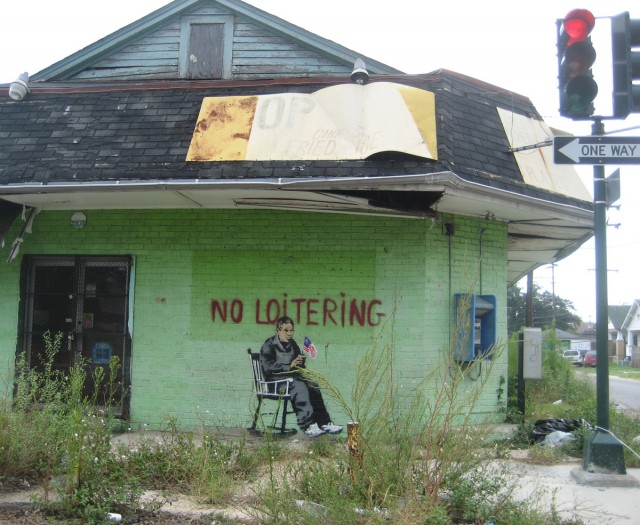 "No Loitering" by Bansky