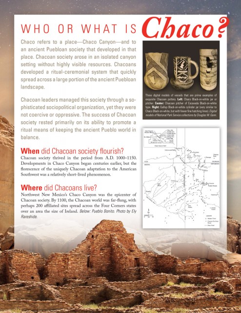 <a href="https://www.archaeologysouthwest.org/pdf/chaco_fact_sheet.pdf">Download the Chaco fact sheet</a> (3.5 MB)