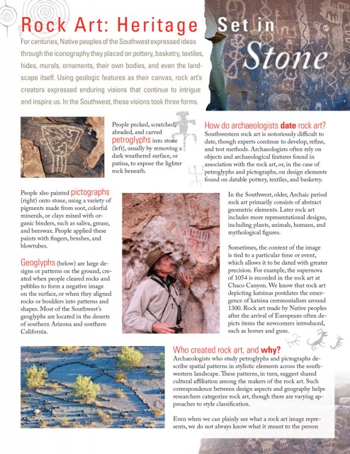 <a href="https://www.archaeologysouthwest.org/pdf/rock_art_fact_sheet.pdf">Download the Rock Art fact sheet</a> (2MB)