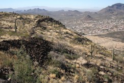 High over Tucson, remnants of architecture believed to be 1,800 years old. Click to enlarge.