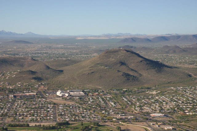 Tumamoc Hill. Aerial photograph by Henry Wallace.