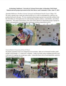 2015 Archaeology Fair Projects cover