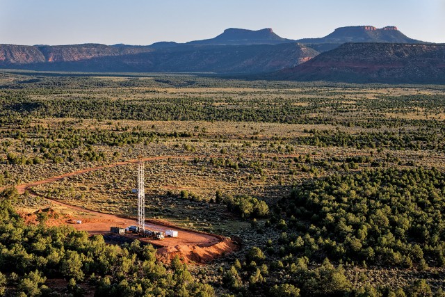 Drilling Rig on Cyclone Flat