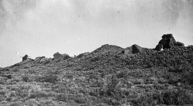 View of Salmon Pueblo taken by noted photographer Timothy H. O’Sullivan (1840-1882) while on the Wheeler Survey, one of the major surveys of the western U.S. O’Sullivan had worked for pioneering photographer Mathew Brady. Image courtesy of the National Archives and Records Administration.