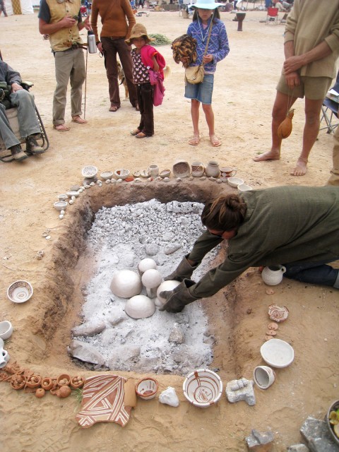 Laying Pots in the Firing Pit