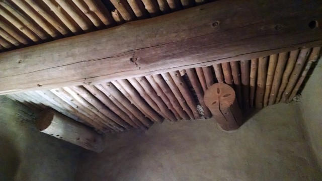 A well preserved 10th-century ceiling at Pueblo Bonito. Photo by Connor Walsh.
