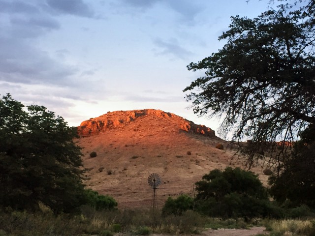 Survey Camp at Sunset