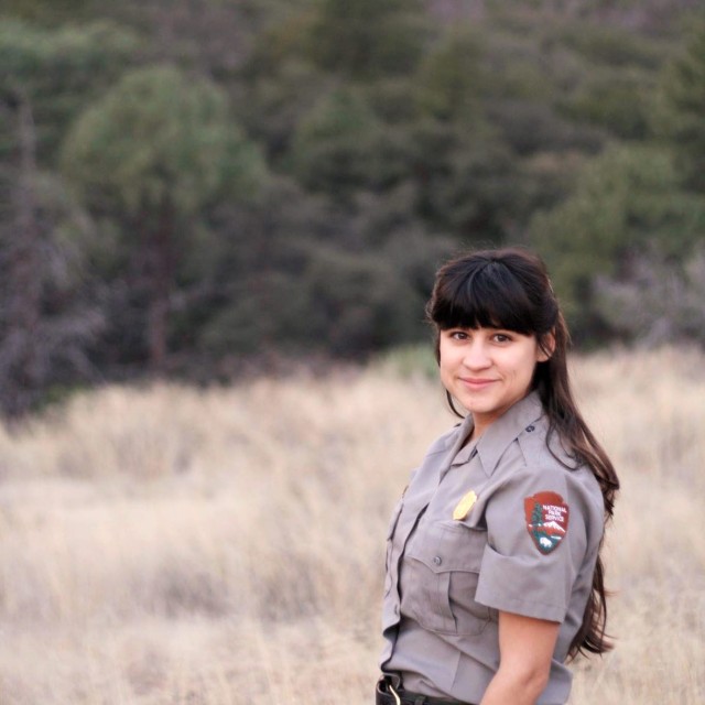 Victoria on the job with the National Park Service.