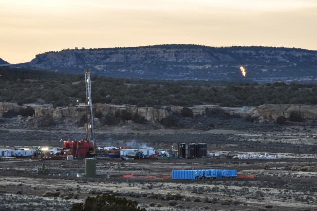 Oil rig in northwestern New Mexico.