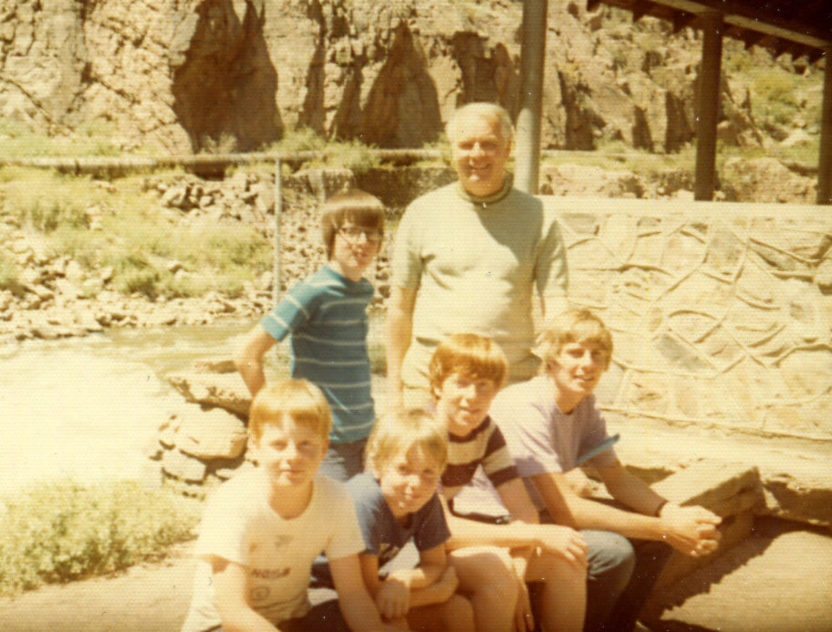 Reed family road trip, 1970s. I’m sitting second from the left.