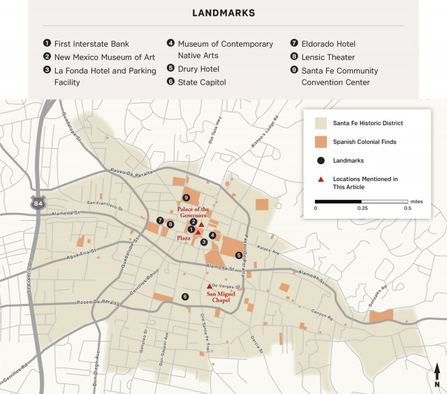 Map of Spanish Colonial Finds