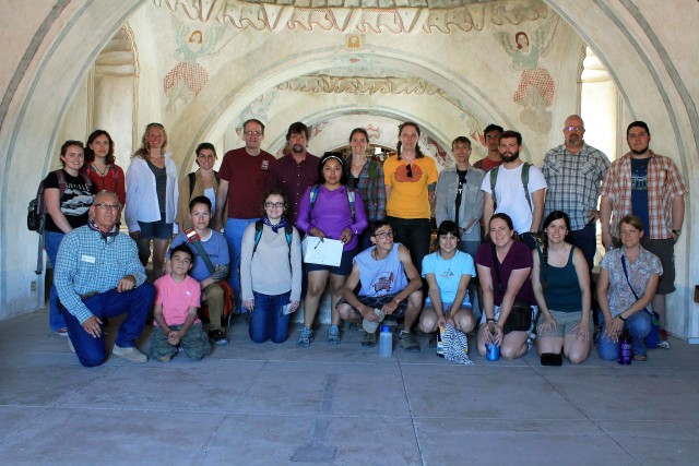 2015 students at San Xavier Mission. (Click either image to enlarge.)