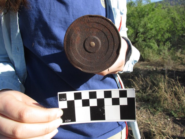 A historic can with soldered construction, a technology that dates prior to the 1950s.