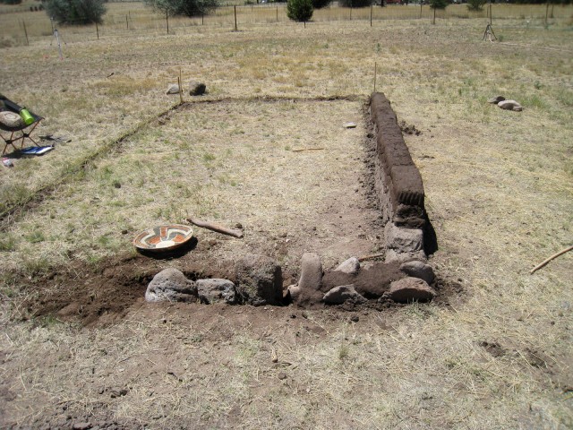 Early Stages of Wall Construction