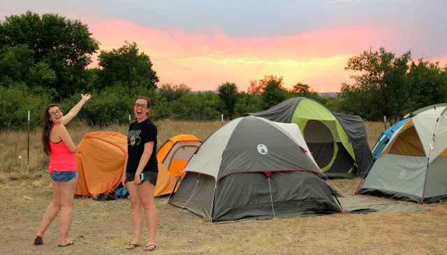 Sunset over the Campsite