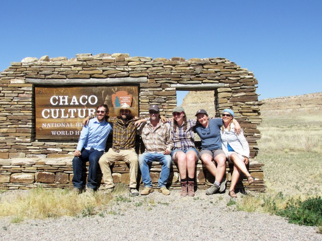 Instructors as we leave Chaco Canyon.