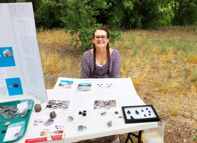 Katie at the Archaeology Fair.