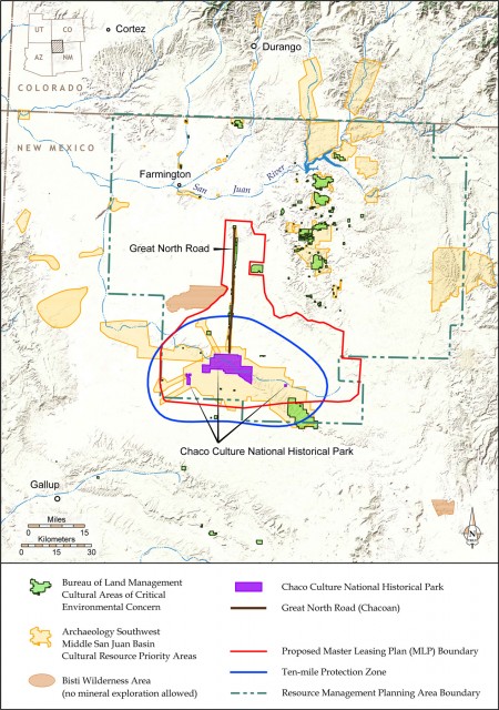 Greater Chacoan Landscape map