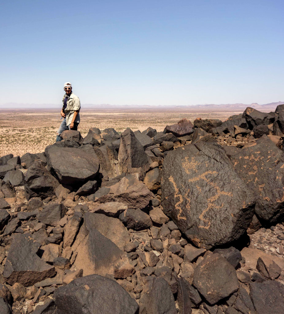 Aaron Wright at Painted Rocks.