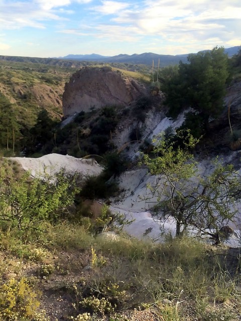A remote white clay deposit in the Aravaipa Valley